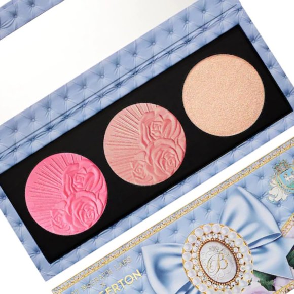NIB ✅ Pat McGrath X Bridgerton Divine Blush + Glow Trio: Love at First Blush NIB - Picture 3 of 12